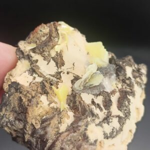 Wulfénite Dolomite Goethite - Sidi Amer - Maroc